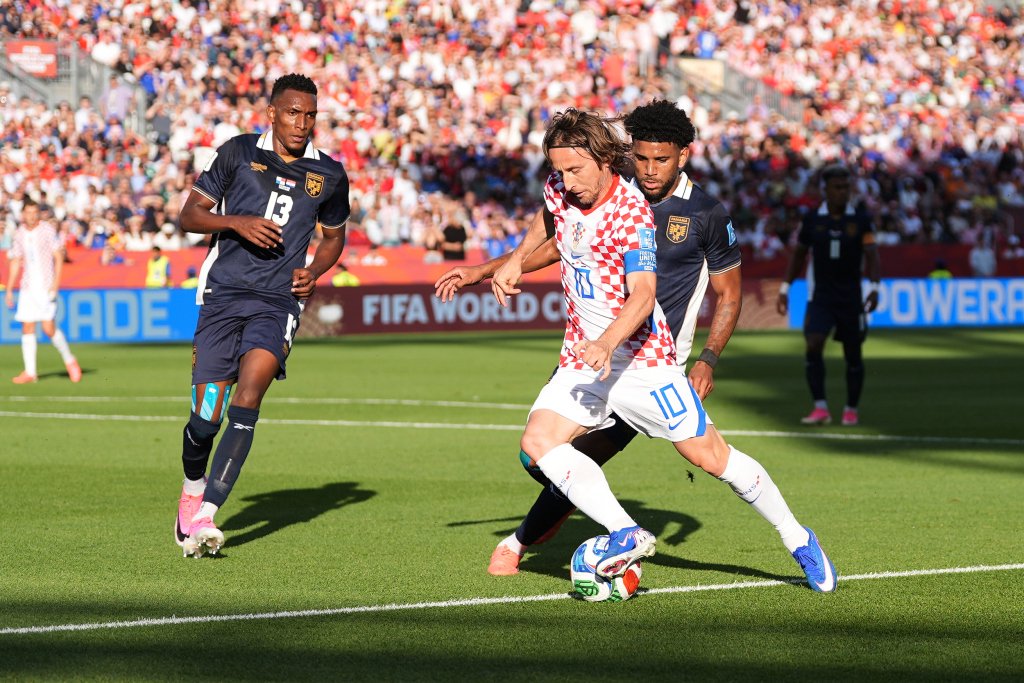 The focus of the match wasn't the score, but rather Modric's achievement: Croatia 1-0 Panama, Modric reaching the milestone of 200 caps for the national team.